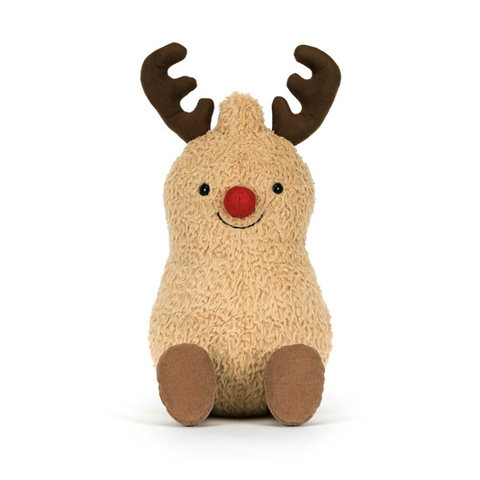Amuseables Peanut Reindeer - Soft Festive Toy | Wobblepaws