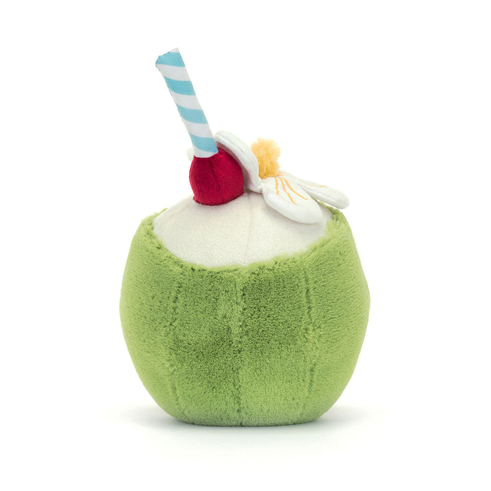 Amuseables Aruba Coconut Plush - Soft Tropical Novelty Toy