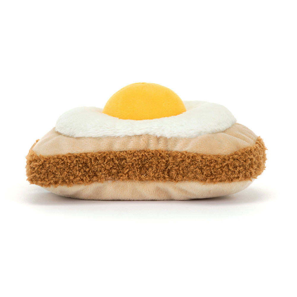 Amuseables Egglantine Egg On Toast - Soft Novelty Toy | Wobblepaws