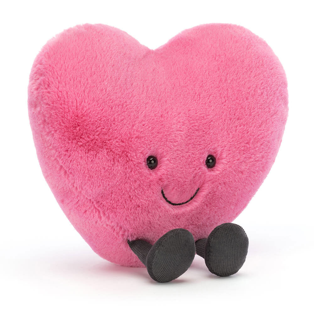 Amuseables Hot Pink Heart - Soft Novelty Toy | Wobblepaws