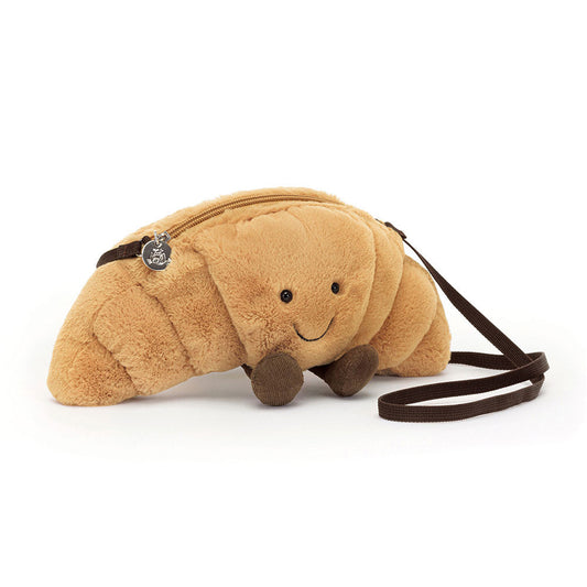 Amuseables Croissant Bag - Soft Plush Novelty Bag | Wobblepaws