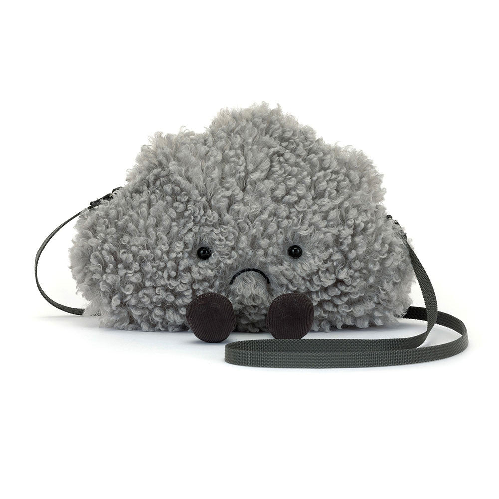 Amuseables Storm Cloud Bag - Soft Plush Novelty Bag | Wobblepaws