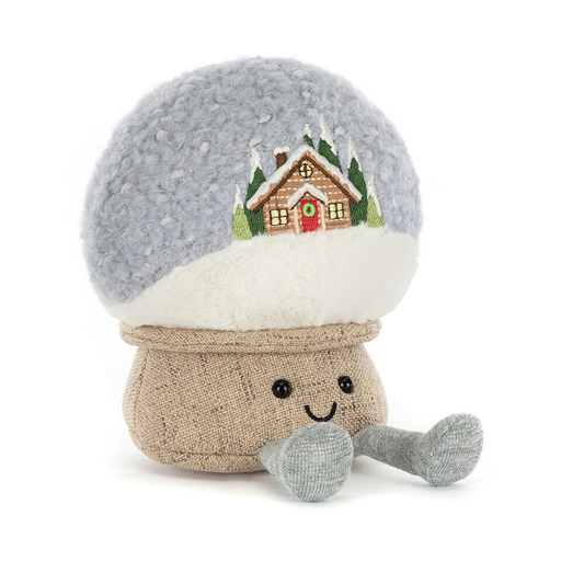 Amuseables Snow Globe - Soft Festive Toy | Wobblepaws