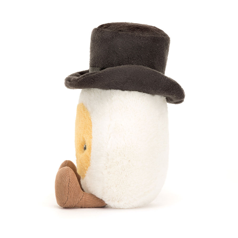 Amuseables Boiled Egg Groom - Soft Novelty Toy | Wobblepaws