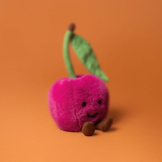 Amuseables Cherry - Soft Novelty Fruit Toy | Wobblepaws