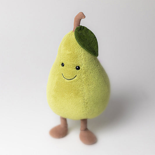 Amuseables Pear - Soft Novelty Fruit Toy | Wobblepaws