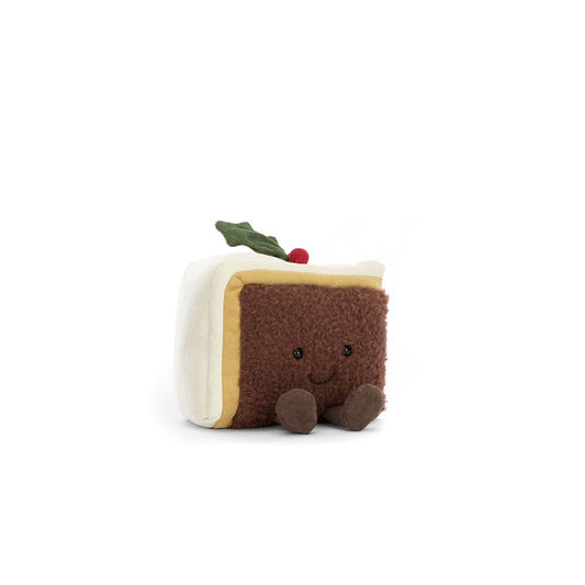 Amuseables Slice Of Christmas Cake - Soft Festive Toy | Wobblepaws