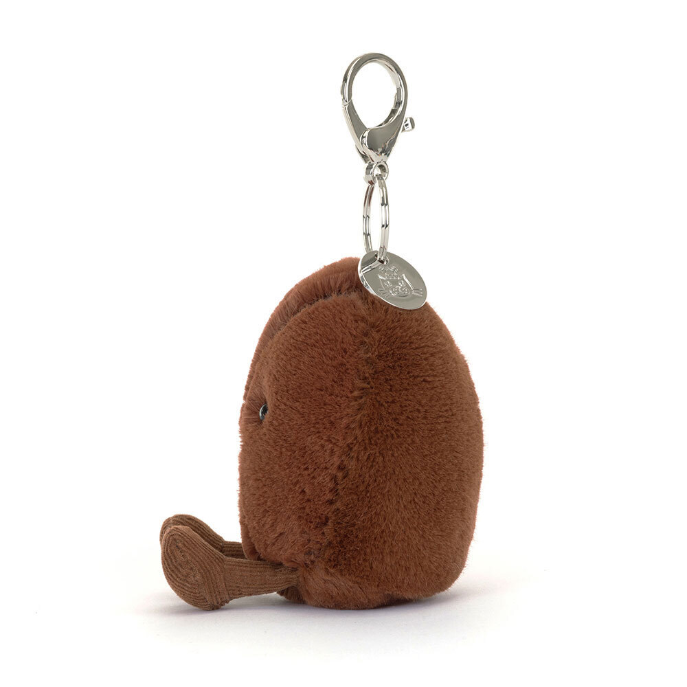 Amuseables Coffee Bean Bag Charm - Soft Plush Keychain | Wobblepaws