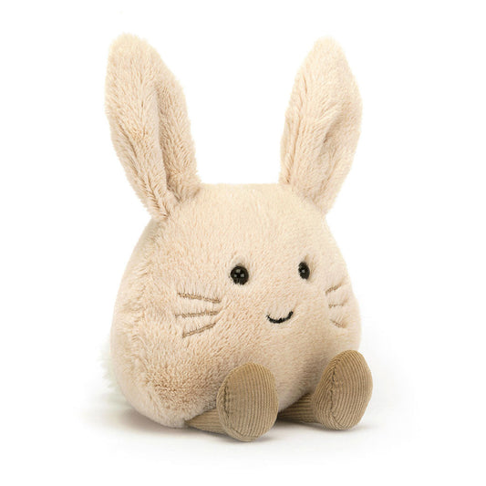 Amuseabean Bunny Plush - Soft Compact Stuffed Rabbit