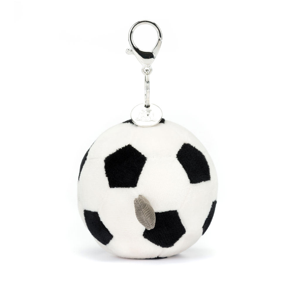 Amuseables Sports Football Bag Charm - Soft Plush Keychain | Wobblepaws