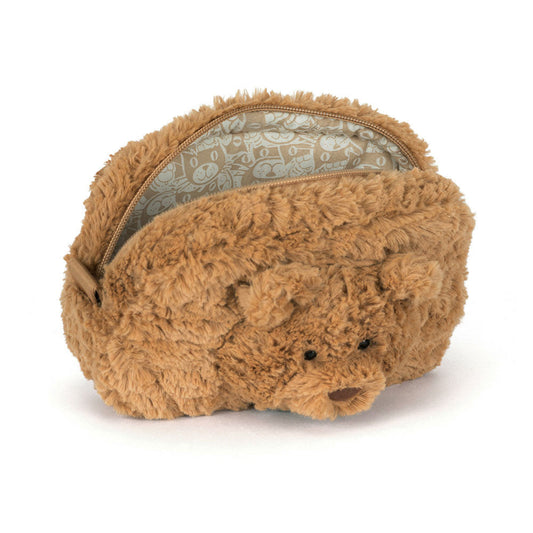Bartholomew Bear Pouch - Soft Plush Novelty Pouch | Wobblepaws
