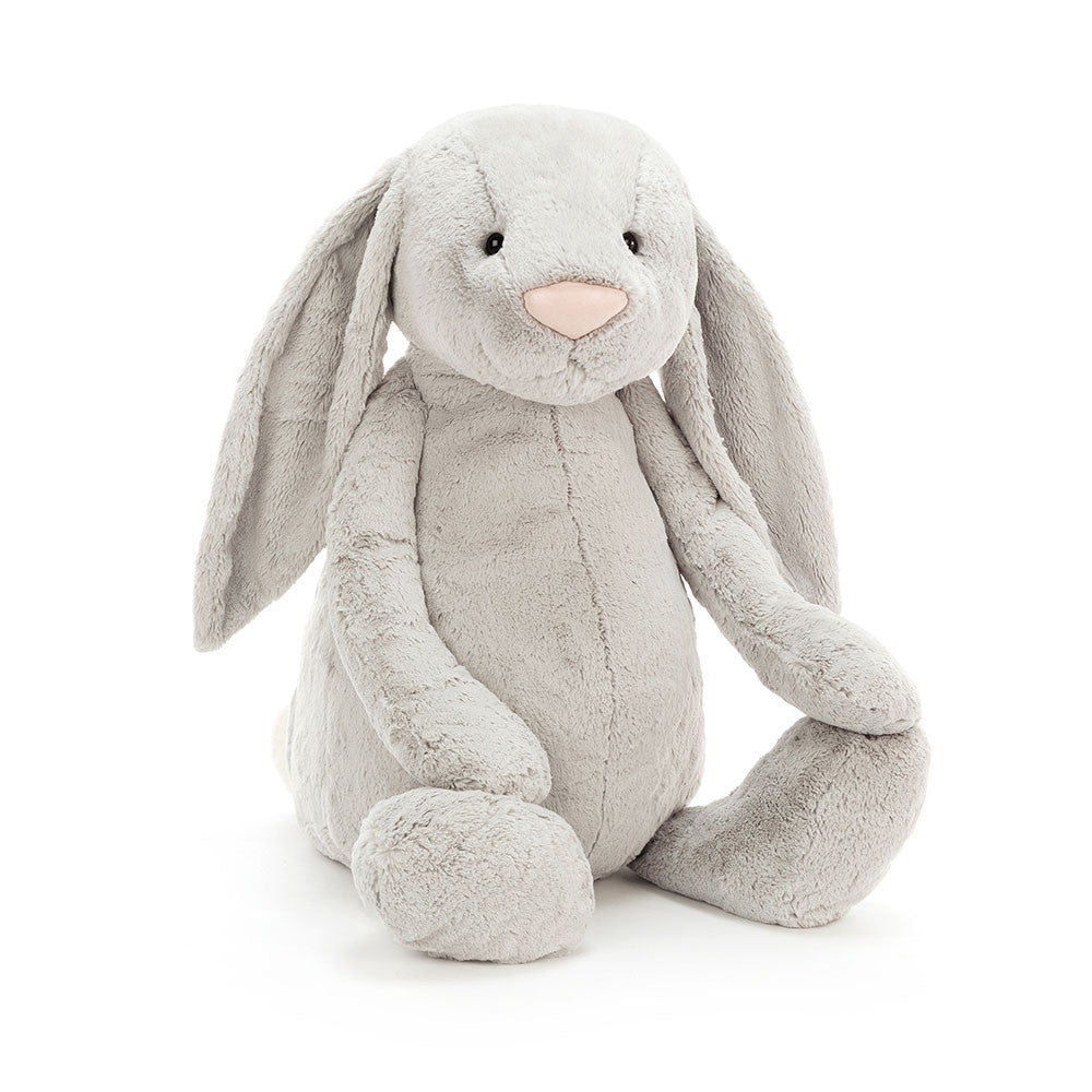 Bashful Silver Bunny - Soft Stuffed Rabbit | Wobblepaws