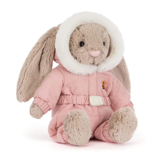 Bashful Bunny Snow Suit - Soft Novelty Toy | Wobblepaws
