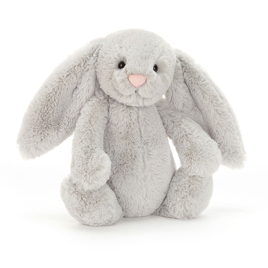 Bashful Silver Bunny - Soft Stuffed Rabbit | Wobblepaws