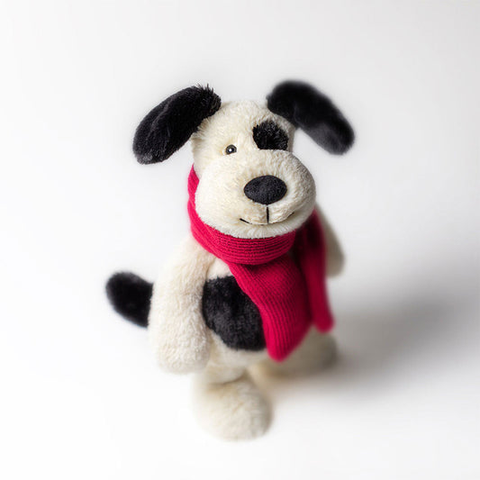 Bashful Winter Puppy - Soft Novelty Toy | Wobblepaws