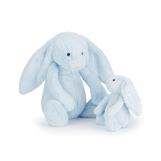 Bashful Blue Bunny - Soft Stuffed Rabbit | Wobblepaws