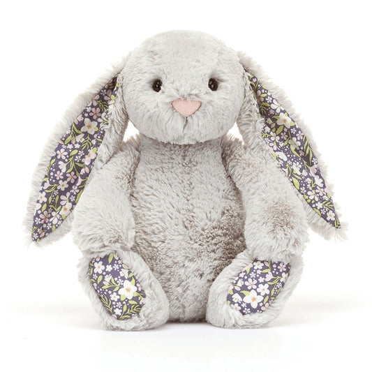Blossom Silver Bunny Bloom - Soft Stuffed Rabbit | Wobblepaws