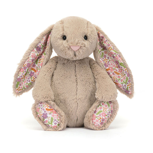 Blossom Beige Bunny Petal - Soft Stuffed Rabbit | Wobblepaws