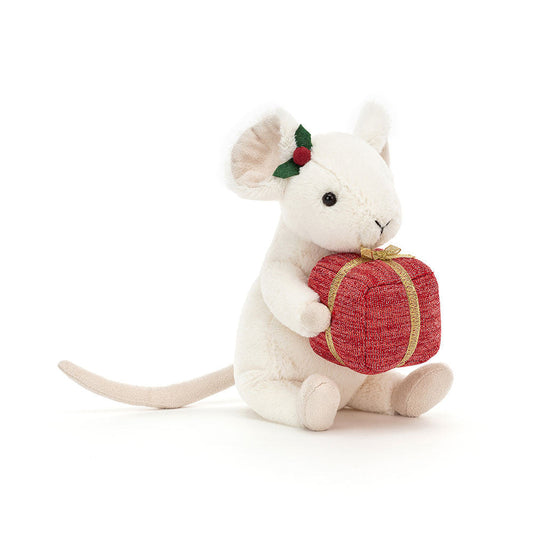 Merry Mouse Present - Soft Festive Toy | Wobblepaws