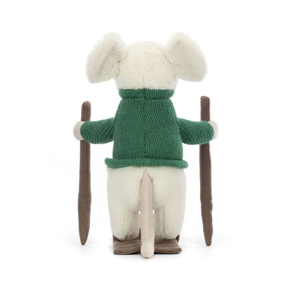 Merry Mouse Skiing - Soft Festive Toy | Wobblepaws
