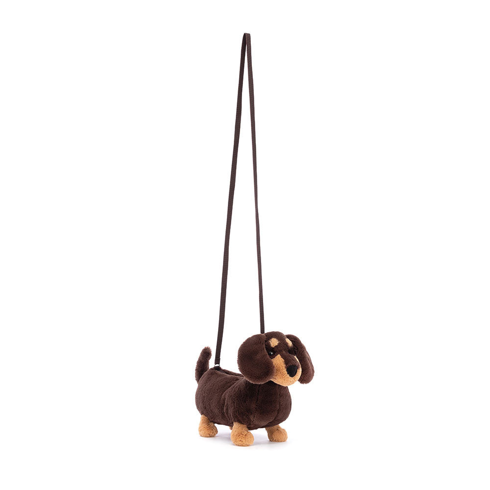 Otto Sausage Dog Bag - Soft Plush Novelty Bag | Wobblepaws
