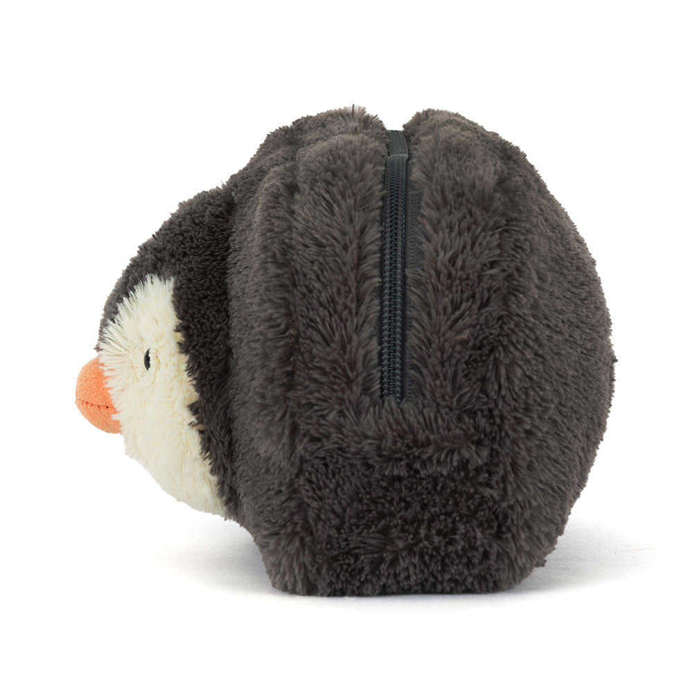 Peanut Penguin Pouch - Soft Plush Novelty Pouch | Wobblepaws