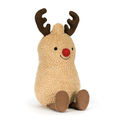 Amuseables Peanut Reindeer - Soft Festive Toy | Wobblepaws