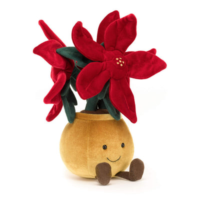 Amuseables Poinsettia - Soft Festive Toy | Wobblepaws