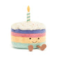 Amuseables Rainbow Birthday Cake - Soft Novelty Toy | Wobblepaws