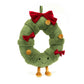 Amuseables Decorated Christmas Wreath - Soft Festive Toy | Wobblepaws