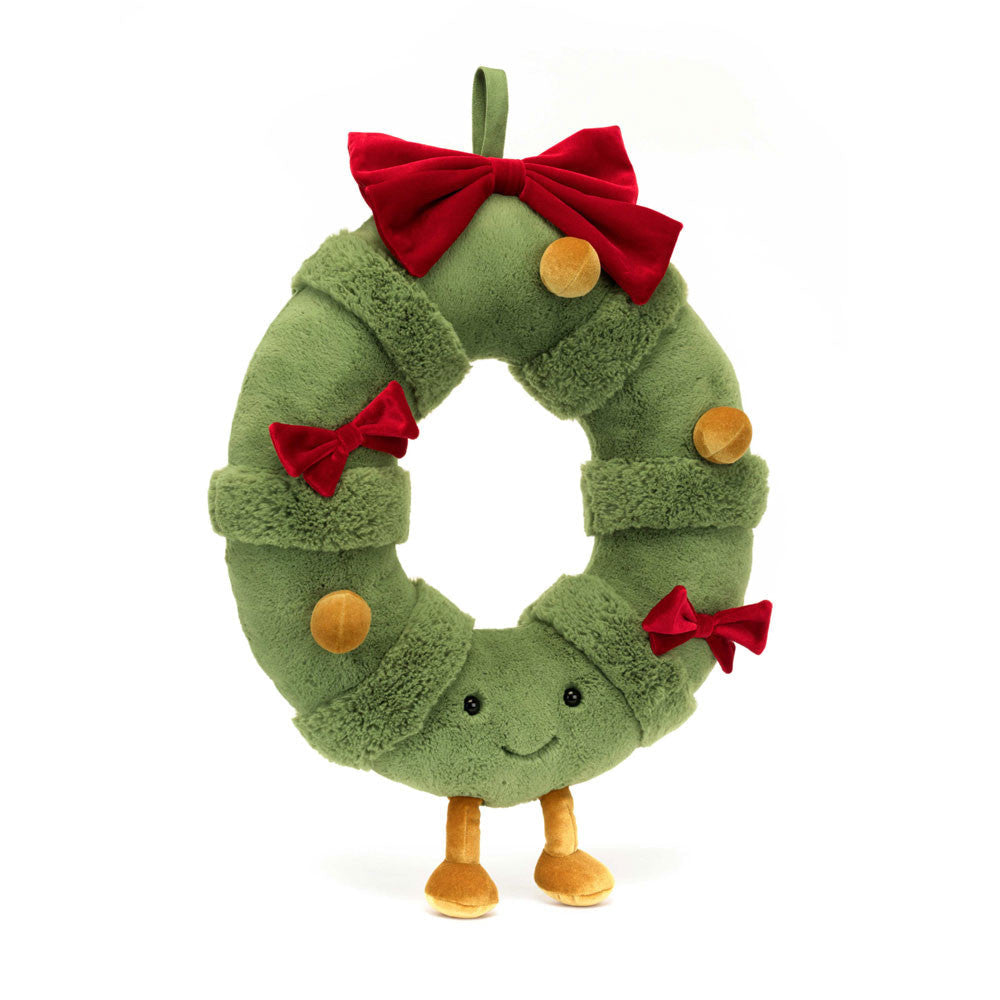Amuseables Decorated Christmas Wreath - Soft Festive Toy | Wobblepaws