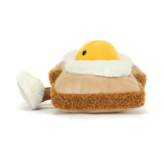 Amuseables Egglantine Egg On Toast - Soft Novelty Toy | Wobblepaws