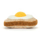 Amuseables Egglantine Egg On Toast - Soft Novelty Toy | Wobblepaws