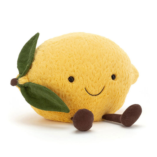 Amuseables Lemon - Soft Novelty Fruit Toy | Wobblepaws