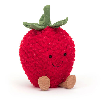 Amuseables Strawberry - Soft Novelty Fruit Toy | Wobblepaws