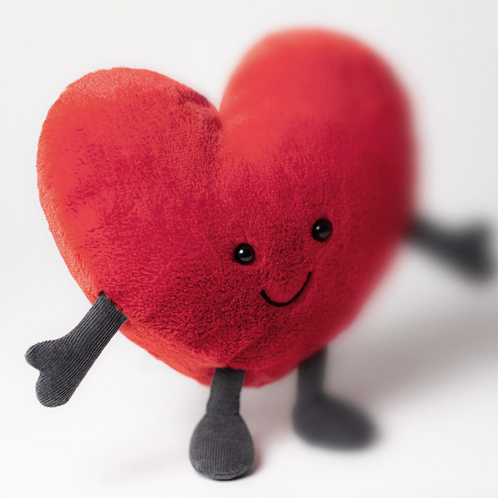 Amuseables Red Heart - Soft Novelty Toy | Wobblepaws