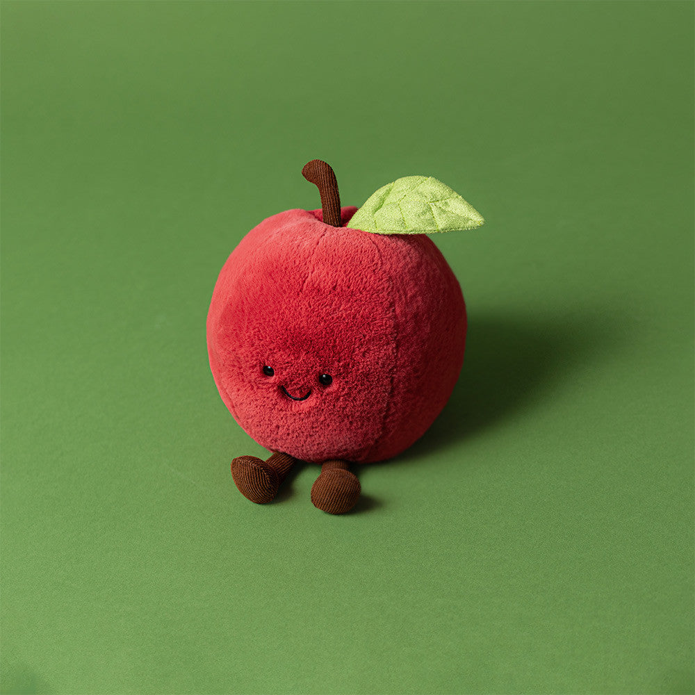 Amuseables Apple Plush - Soft Novelty Fruit Toy
