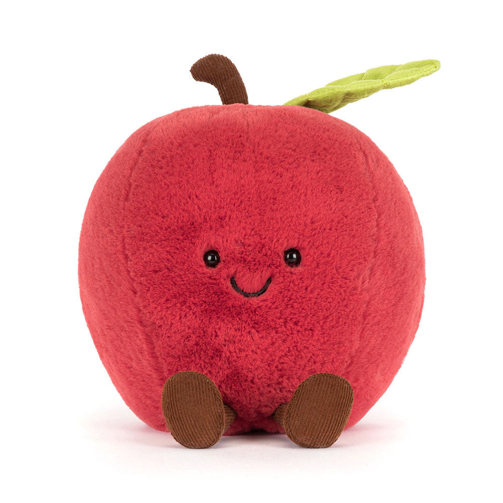 Amuseables Apple Plush - Soft Novelty Fruit Toy