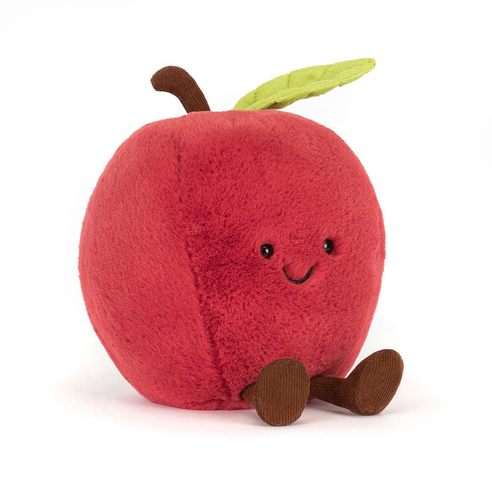 Amuseables Apple Plush - Soft Novelty Fruit Toy