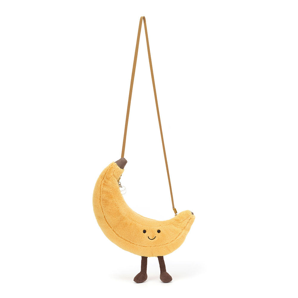 Amuseables Banana Bag - Soft Plush Novelty Bag | Wobblepaws