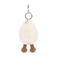 Amuseables Happy Boiled Egg Bag Charm - Soft Plush Keychain | Wobblepaws