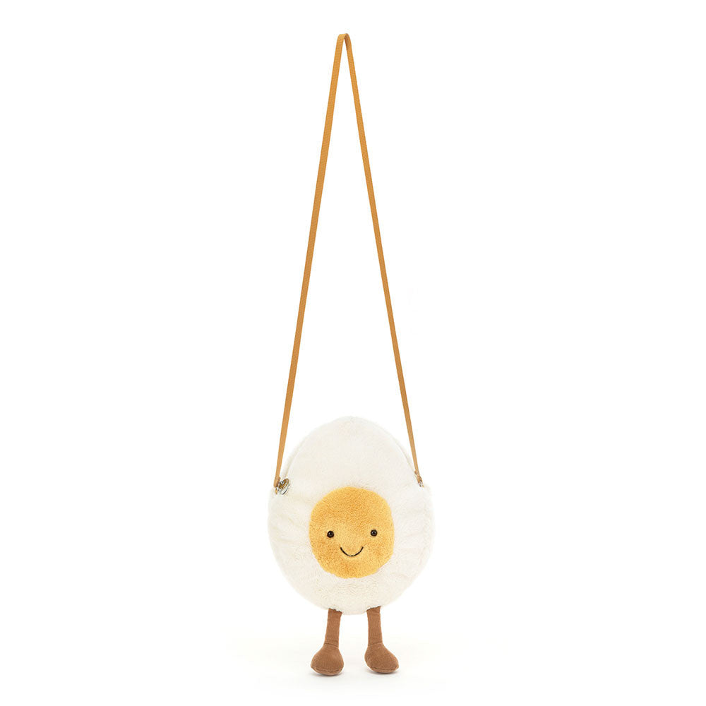 Amuseables Happy Boiled Egg Bag - Soft Plush Novelty Bag | Wobblepaws