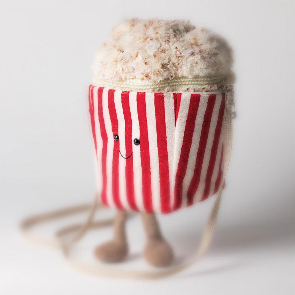 Amuseables Popcorn Bag - Soft Plush Novelty Bag | Wobblepaws