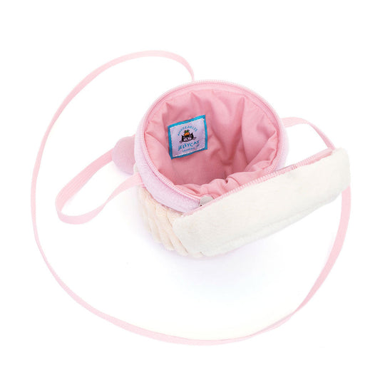 Amuseables Coffee-To-Go Pink Bag - Soft Plush Novelty Bag | Wobblepaws