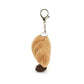 Amuseables Croissant Bag Charm - Soft Plush Keychain | Wobblepaws
