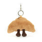 Amuseables Croissant Bag Charm - Soft Plush Keychain | Wobblepaws