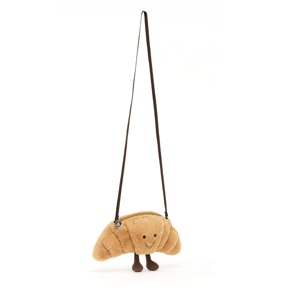 Amuseables Croissant Bag - Soft Plush Novelty Bag | Wobblepaws
