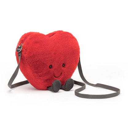 Amuseables Heart Bag - Soft Plush Novelty Bag | Wobblepaws