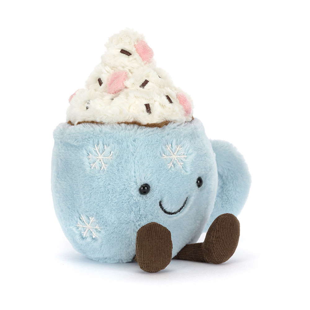 Amuseables Hot Chocolate With Marshmallows - Soft Novelty Toy | Wobblepaws