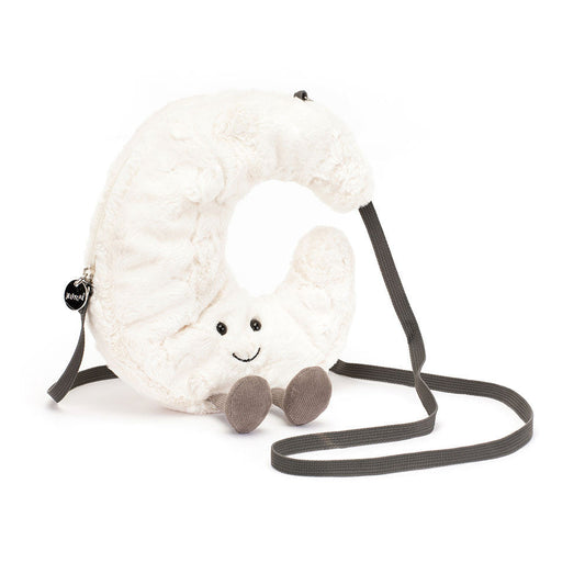 Amuseables Moon Bag - Soft Plush Novelty Bag | Wobblepaws